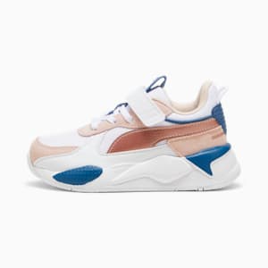 Puma RS X Metallic Big Kids Sneakers White Island Pink 4.5